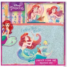Luna: Disney Hercegnők – Ariel írószer szett PVC táskában