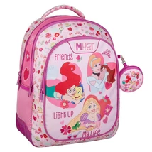 Luna: Must Team Disney hercegnős lekerekített 3 rekeszes hátizsák 32×18×43 cm