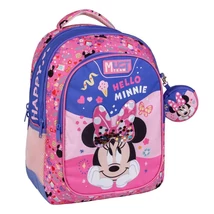 Luna: Must Team Hello Minnie egeres lekerekített 3 rekeszes hátizsák 32×18×43 cm