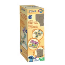 Luna: Disney Stitch 3az1-ben társas – Jenga, Dominó és Memóriajáték