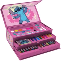 Luna: Disney Stitch színező készlet bőröndben 52 db-os