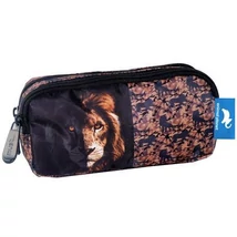 Animal Planet Dupla rekeszes tolltartó oroszlános mintával