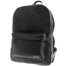 Must: Fekete divatos lekerekített iskolatáska, hátizsák 30×13×41 cm