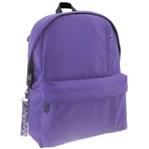 Must: Lila négy rekeszes lekerekített iskolatáska, hátizsák 32×17×42 cm