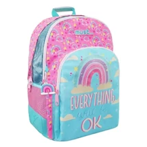 Must: Everything OK fényvisszaverő felhő mintás iskolatáska hátizsák