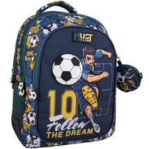 Must… Focis lekerekített 3 rekeszes iskolatáska, hátizsák 32×18×43 cm