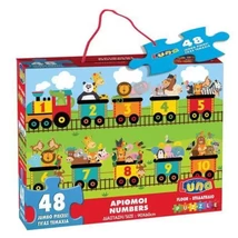 Vidám számok 48 db-os puzzle szőnyeg 90×60 cm