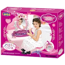 Zenélő fésülködő- és sminkpult 45×9x34 cm