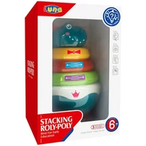 Dinoszauruszos gyűrűpiramis fejlesztő játék