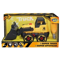 Super Truck Szétszerelhető rakodógép 29 cm-es fénnyel és hanggal