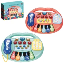 Elektromos bébi zongora fénnyelé és hanggal, kétféle változatban 1 db