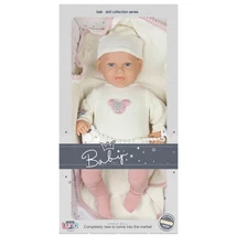 Bájos mosolyú baba cumival 45 cm-es