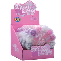 Luna: Fűzhető gyöngyök virágos tárolóban