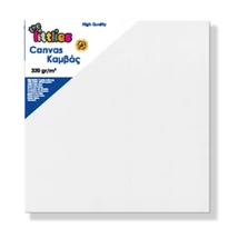 Feszített fehér festővászon 60×60 cm