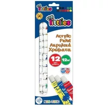 Színes akril festék szett 12ml 12 db-os