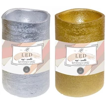 Dekor LED-es gyertya 7,5×15 cm kétféle változatban