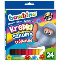 Bambino: Háromszögletű színesceruza készlet 24 db