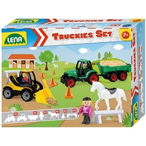 LENA: Truckies Farm játékszett figurákkal 13 db-os