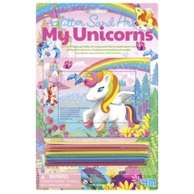 Csillogó unikornis homokkép készítő kreatív szett