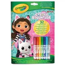 Crayola: Color &amp; Activity – Gabi babaháza foglalkoztató 7 db filctollal