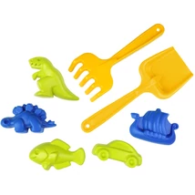 LENA: Homokozó szett lapáttal és gereblyével hálóban 7 db-os