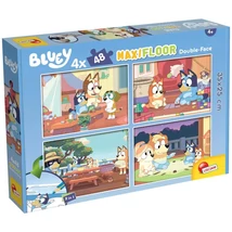 Bluey és barátai 2 az 1-ben 4×48 db-os maxi padló puzzle és színező 35×25 cm – Lisciani