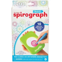 Spirograph: Utazó spirográf tárolóval kompakt méretben 10 db-os szett