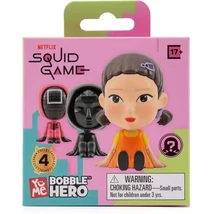 Squid Game Bobble Hero meglepetés mini figura 8 cm