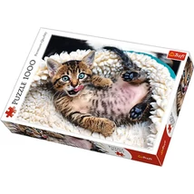 Vidám kiscica 1000 db-os prémium puzzle – Trefl