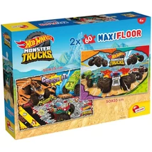 Hot Wheels Monster trucks 2 × 60 db-os maxi padló puzzle 50×35 cm – Lisciani