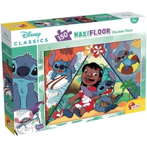 Stitch 2 az 1-ben 150 db-os maxi puzzle és színező 70×50 cm – Lisciani