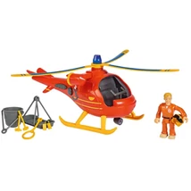 Sam a tűzoltó: Wallaby tűzoltóhelikopter játékszett fénnyel és hanggal, kiegészítőkkel – Simba Toys