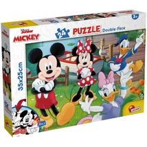 Mickey egér 2 az 1-ben 24 db-os puzzle és színező 35×25 cm – Lisciani
