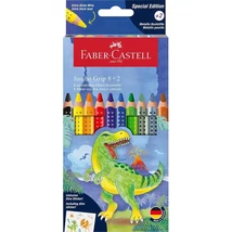 Faber-Castell: Jumbo GRIP dinoszauruszos színesceruza készlet 8+2 db-os csomag