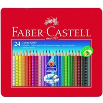 Háromszög alakú színes ceruza szett fém dobozban 24 db – Faber-Castell