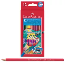 Faber-Castell: Aquarell színesceruza készlet 12 db + 1 db ecset
