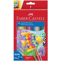 Faber-Castell: 36 db-os Aquarell színes ceruza szett ecsettel