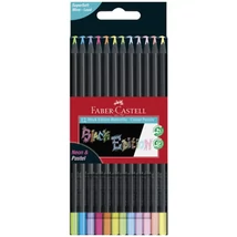 Faber-Castell: Black Edition Pastel színes ceruza szett 12 db-os