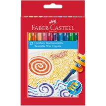 Faber-Castell: Twist zsírkréta szett 12 db-os