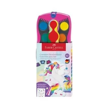 Faber-Castell: Vízfesték 12 db-os szett unikornis matricákkal és szivárványos csillámmal