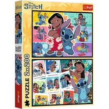 Lilo és Stitch boldog élete 2×200-as puzzle – Trefl