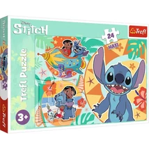 Disney: Lilo & Stitch egy boldog nap 24 db-os Maxi puzzle – Trefl