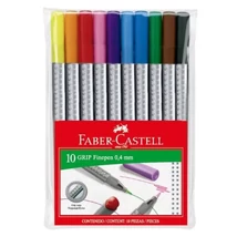 Faber-Castell: Grip 0,4 mm-es tűfilctoll szett 10 db-os
