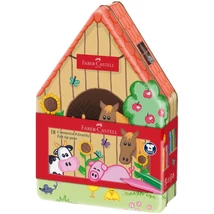 Faber Castell: Connector filctoll készlet 18 db-os Farm mintás fém dobozban