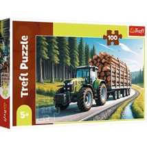 Erdészeti traktor 100 db-os puzzle – Trefl