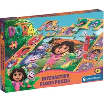 Dóra a felfedező interaktív 24 db-os padló puzzle – Clementoni