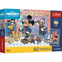 Disney Mickey egér és barátai 60 db-os prémium plusz kids puzzle poszterrel – Trefl