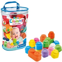 Clemmy: Puha színes építőkockák babáknak 20 db-os szett – Clementoni