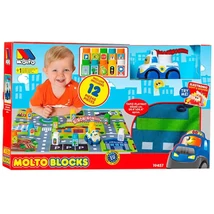 Molto: Játszószőnyeg építőkockákkal 12 db-os 62×62 cm