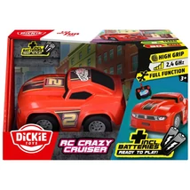 RC Crazy Cruiser távirányítós versenyautó 2,4 GHz – piros - Dickie Toys